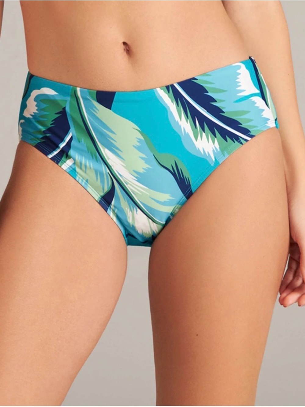 Jantzen Jungle Foliage Judy Hipster Bikini Bottom Size 8 Tummy Control